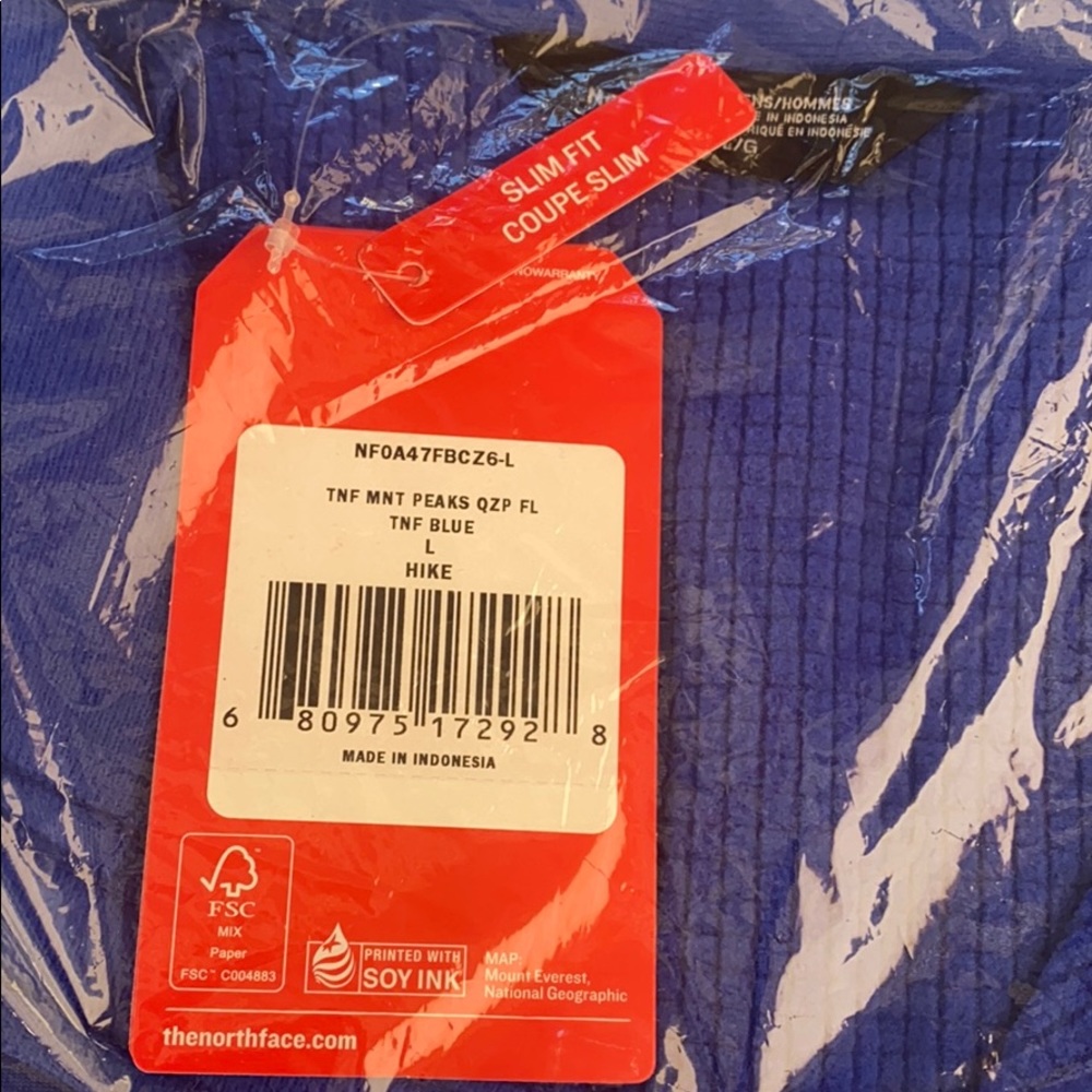 NEW The North Face Mountain Peaks 1/4 Zip Fleece - Picture 8 of 9